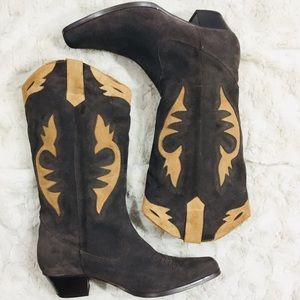 Oak Tree Farms suede western boots | women’s